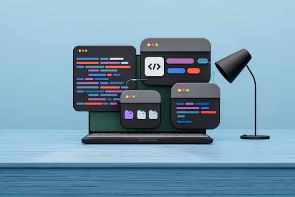 Custom Software Development Illustration