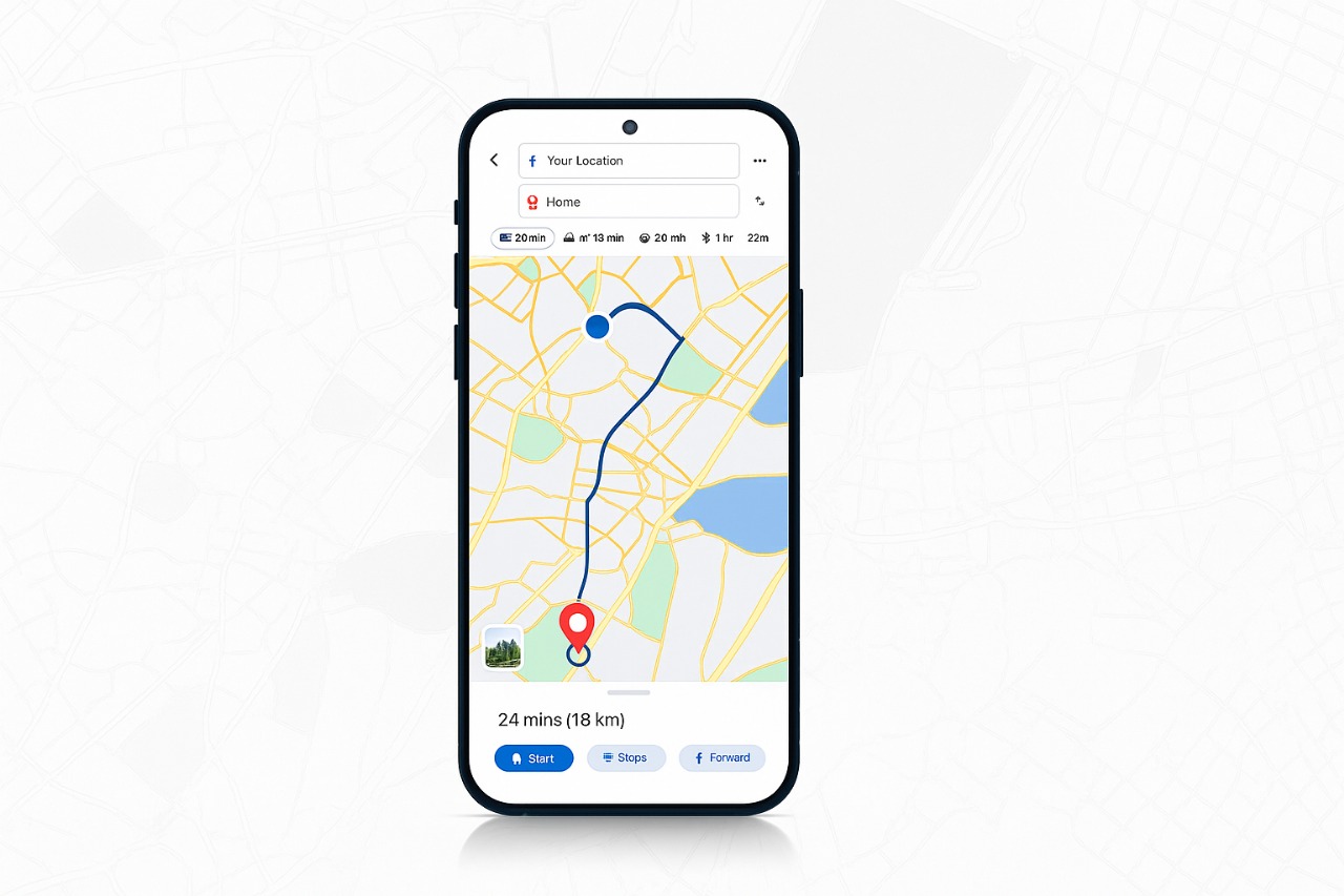 Mapping & Navigation Illustration